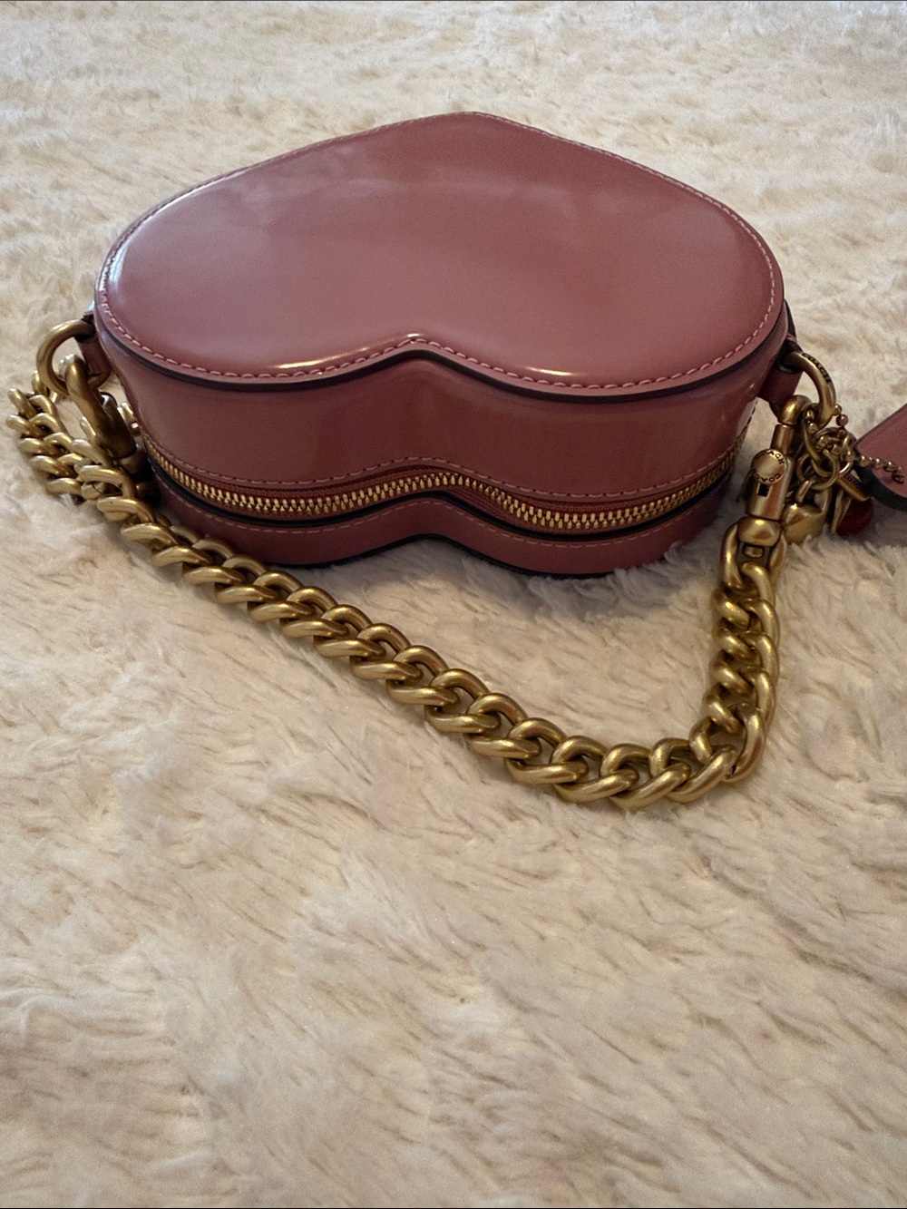 COACH Heart Crossbody Bag 14
With Charms spazzolato Peony pink - Picture 8 of 13